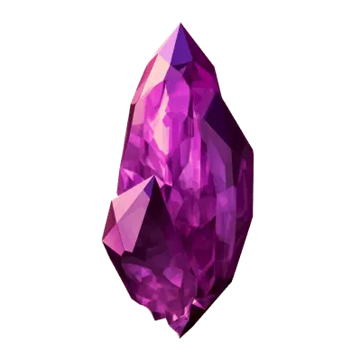 secondary purple shiny crystal