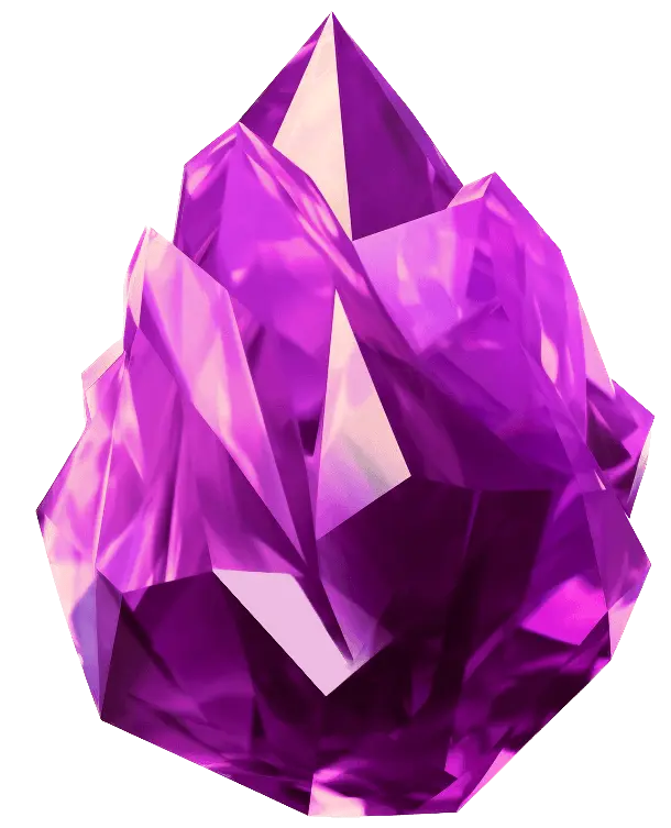 forth purple shiny crystal