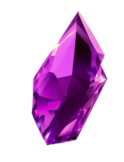 purple shiny crystal
