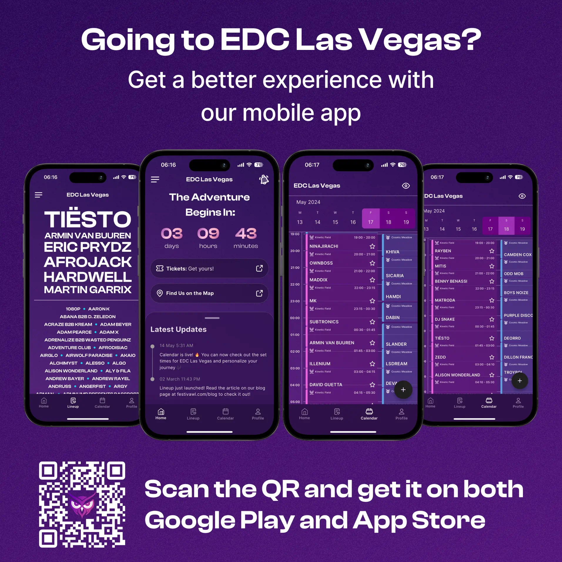EDC Las Vegas Set Times Mobile App