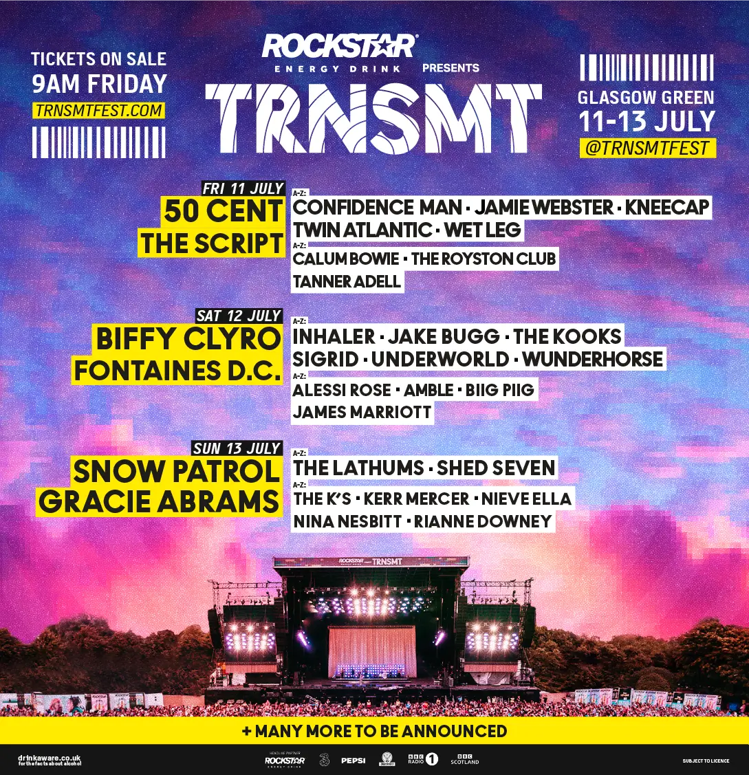 Lineup for TRNSMT 2025