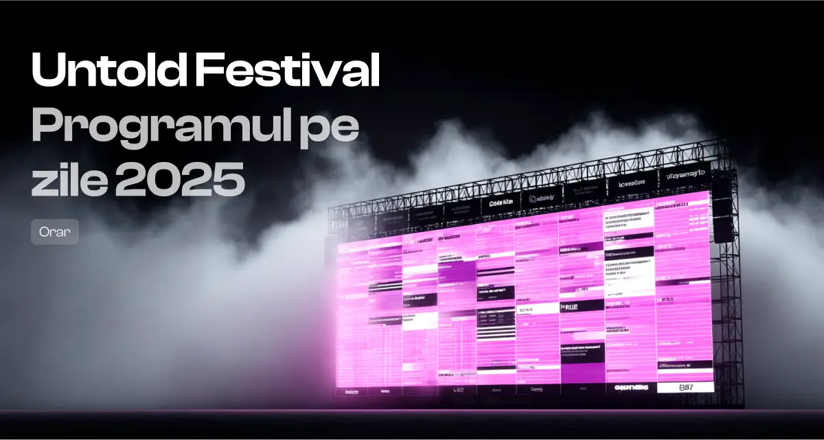 Programul pe zile la Untold 2025