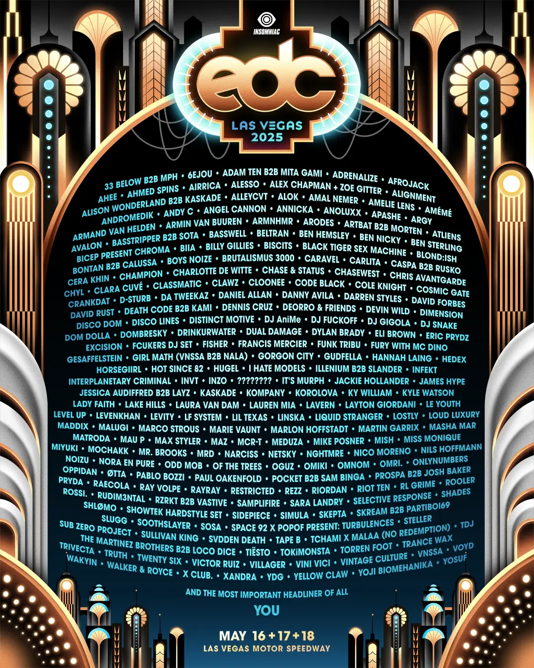 EDC Las Vegas Lineup 2025