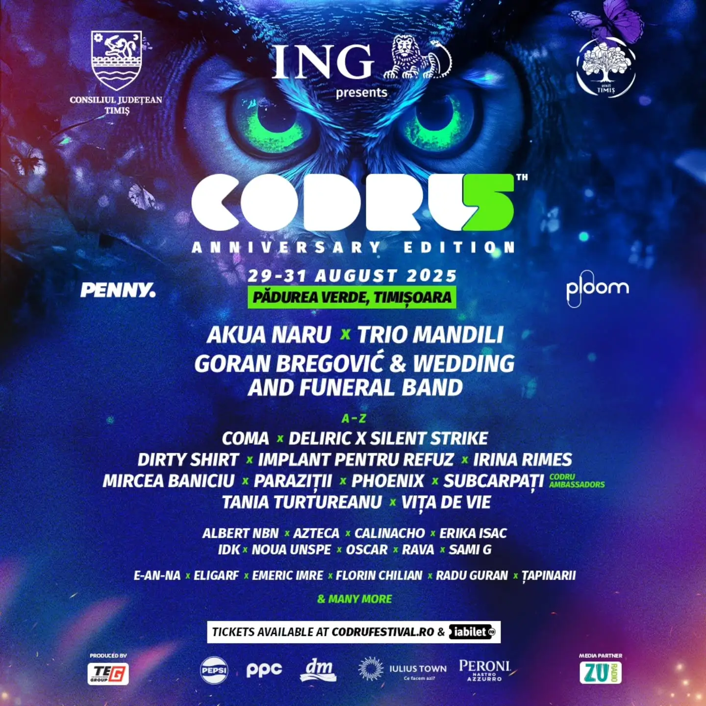 Codru Festival Lineup 2025