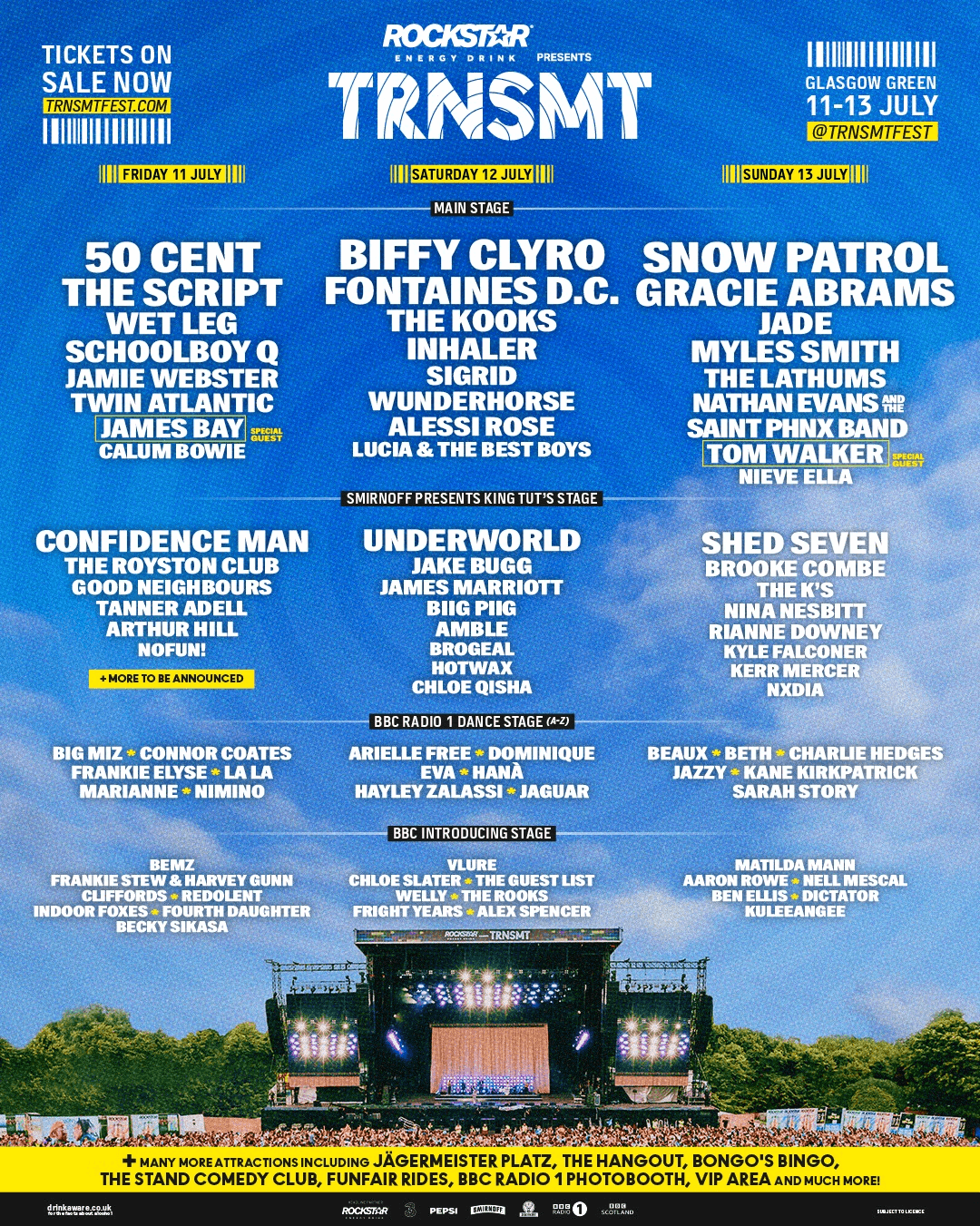 TRNSMT Festival Final Lineup 2025