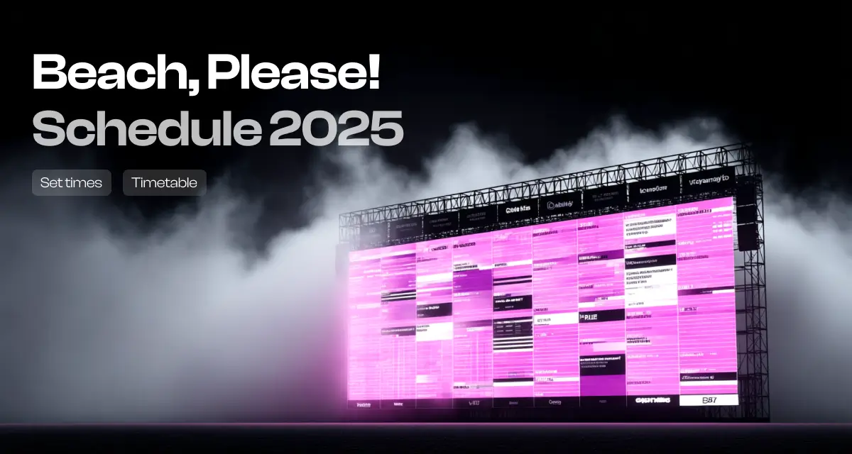 Beach, Please! 2025 Daily Schedule and Timetable
