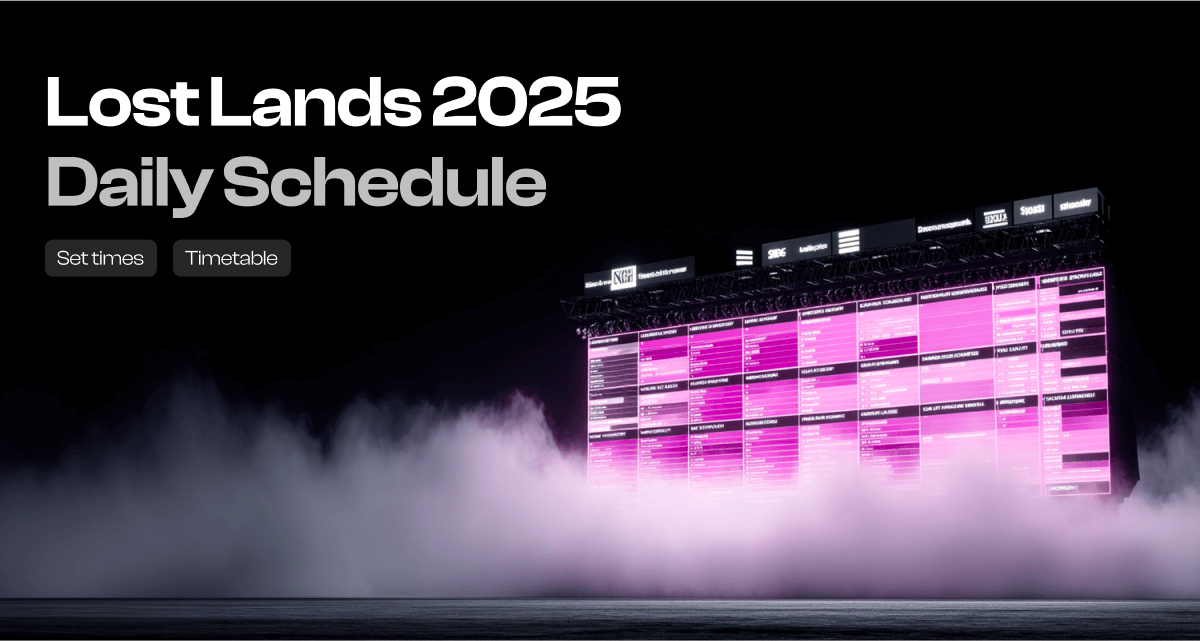 Lost Lands 2025 Daily schedule with set times