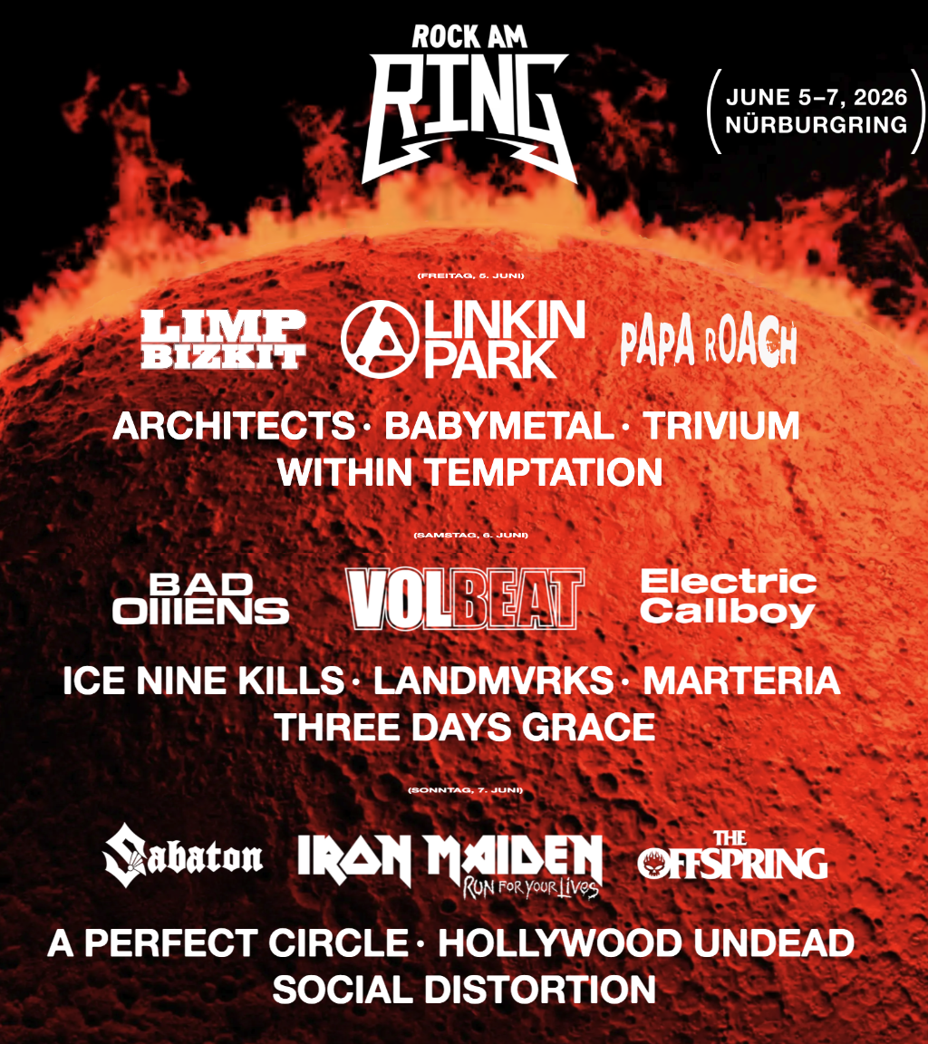Rock am Ring 2026: Linkin Park, Iron Maiden and Limp Bizkit Lead Historic Lineup