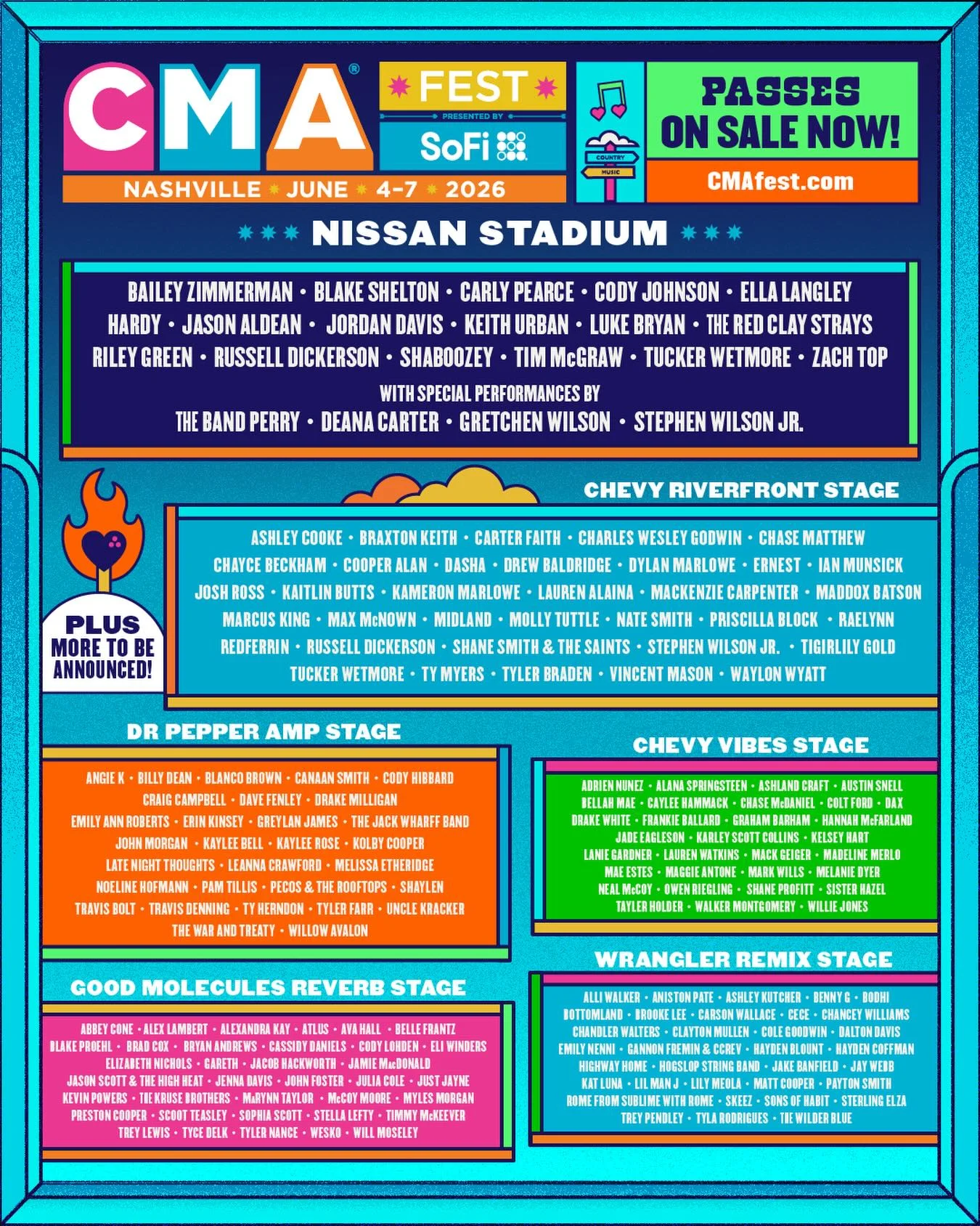 CMA Fest 2026: Blake Shelton, Luke Bryan and Tim McGraw Lead Nashville's Biggest Country Lineup