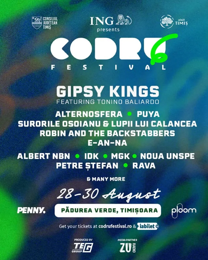 Codru Festival 2026: Gipsy Kings Lead the 6th Edition in Timișoara