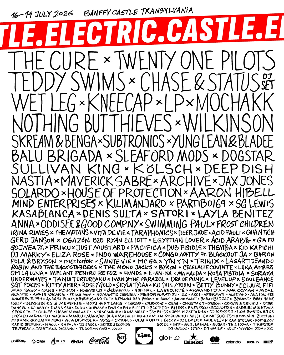 Electric Castle 2026: The Cure, Twenty One Pilots and Teddy Swims Lead a Massive Castle Takeover