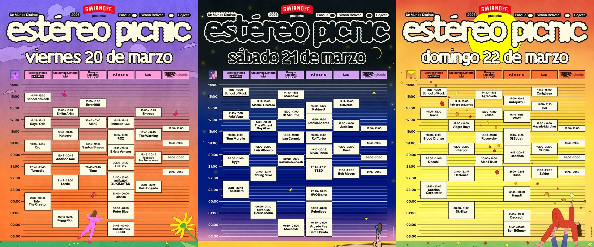 Estéreo Picnic 2026: Tyler, The Creator, The Killers and Sabrina Carpenter Lead Bogotá
