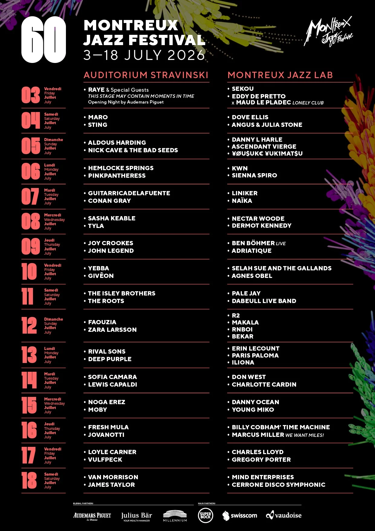 Montreux Jazz Festival Lineup