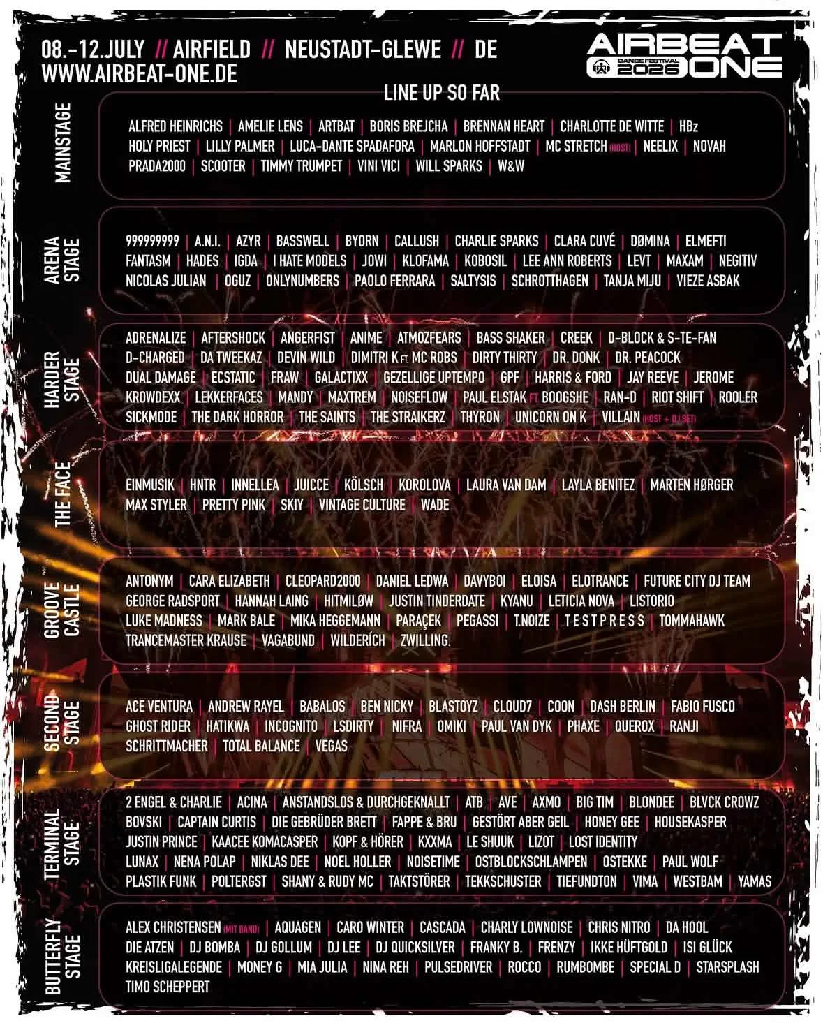 AIRBEAT ONE 2026: Boris Brejcha, Charlotte de Witte, Scooter and W&W Lead Netherlands-Themed Lineup