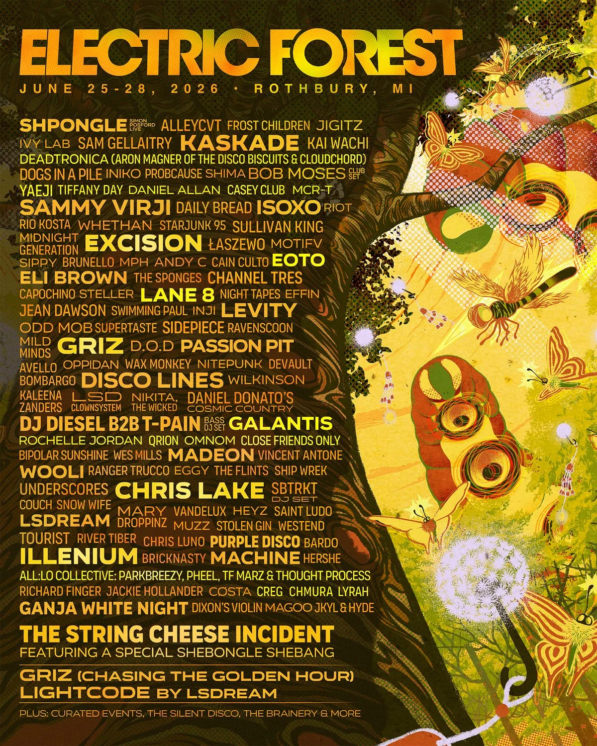 Electric Forest 2026: Galantis, Illenium and Chris Lake Lead Forest Lineup