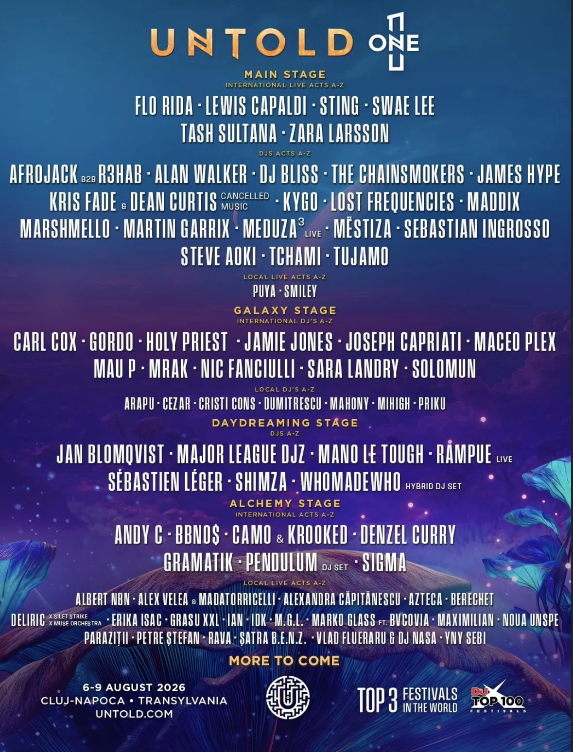 UNTOLD 2026 Lineup