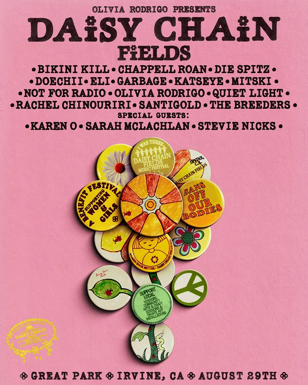 Daisy Chain Fields Lineup