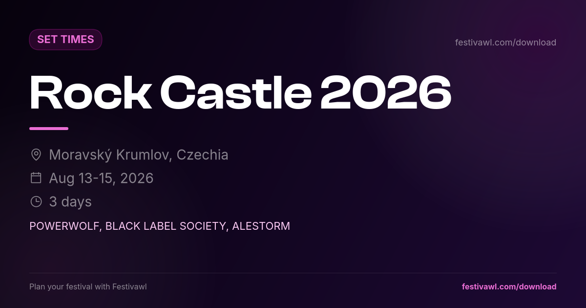Rock Castle – Set Times 2026