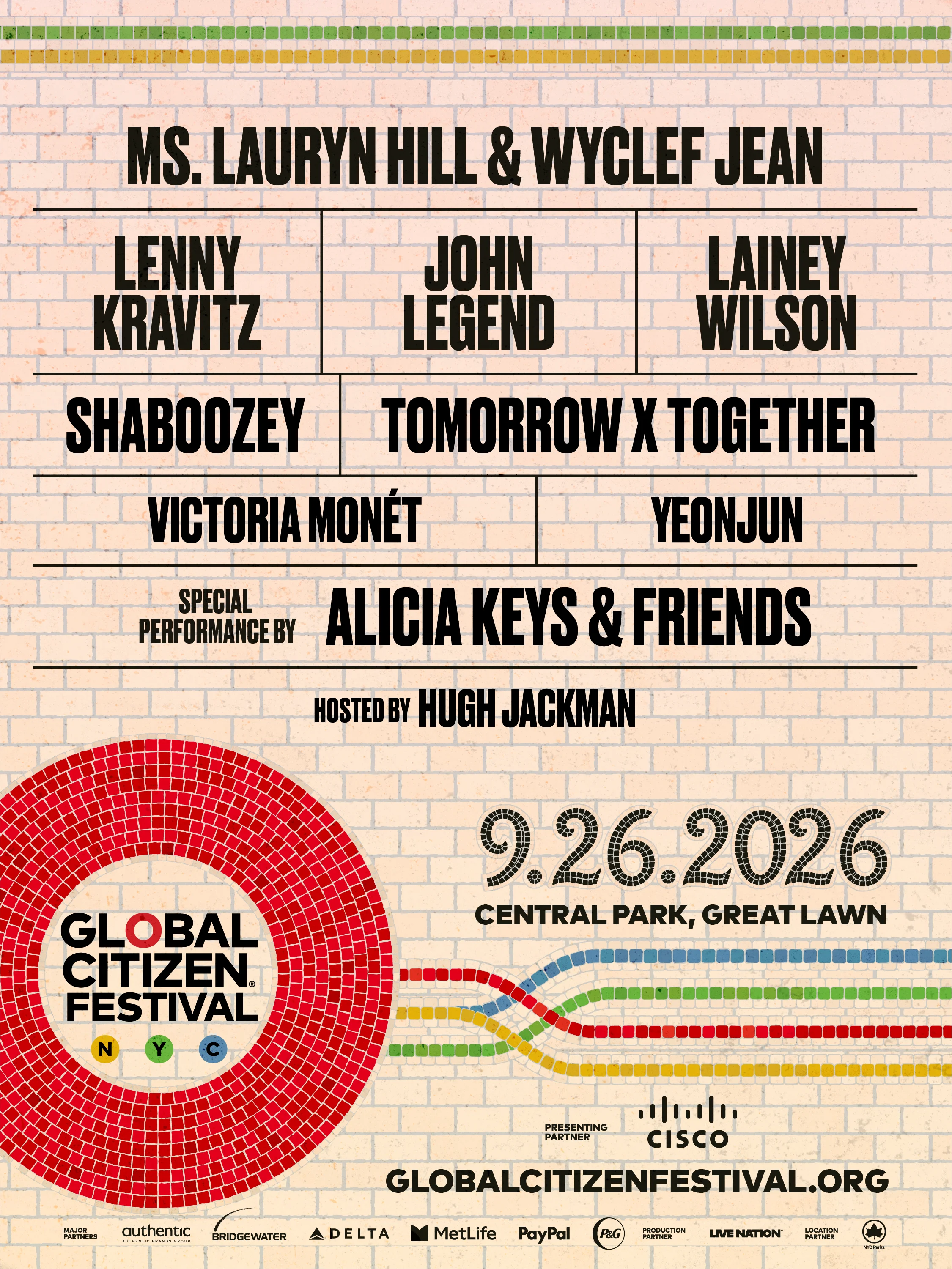 Global Citizen Festival Lineup