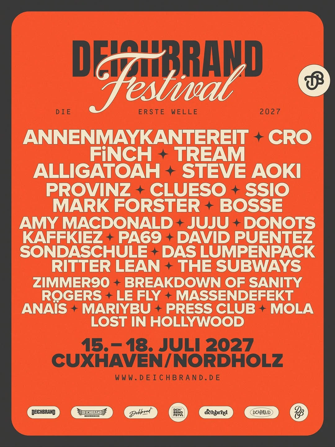 DEICHBRAND Festival 2027 Lineup