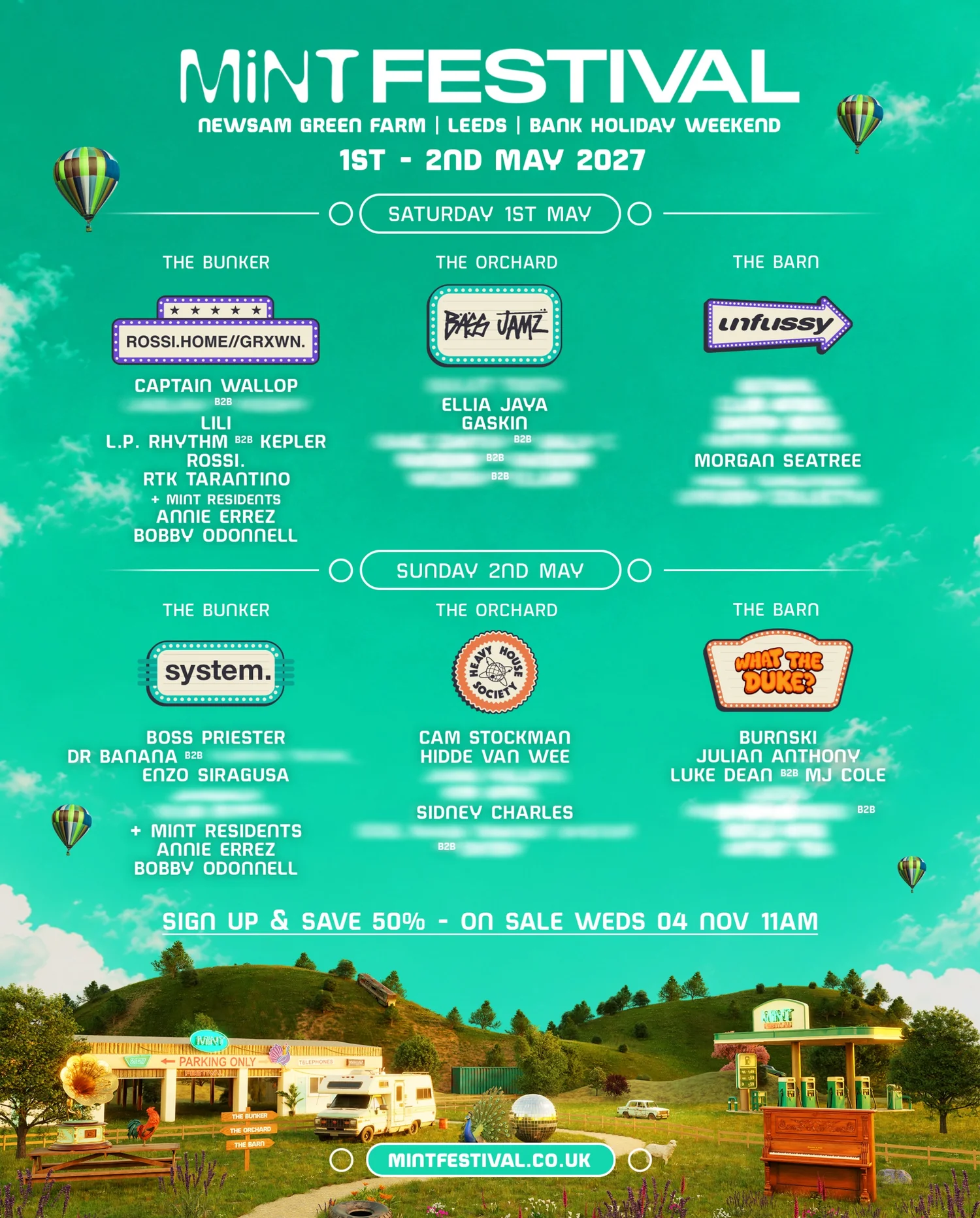 MiNT Festival 2027 Phase One Lineup